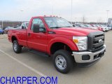 2012 Vermillion Red Ford F250 Super Duty XL Regular Cab 4x4 #57271405