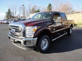 2012 Autumn Red Metallic Ford F250 Super Duty Lariat Crew Cab 4x4 #57271255