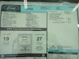 2012 Ford Edge SE Window Sticker