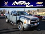 2008 Blue Granite Metallic Chevrolet Silverado 1500 LS Extended Cab 4x4 #57355719