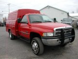 2000 Flame Red Dodge Ram 3500 SLT Regular Cab 4x4 Commercial #57355648