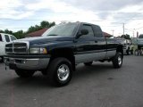 2002 Patriot Blue Pearl Dodge Ram 2500 SLT Quad Cab 4x4 #57355647