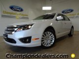 2012 White Platinum Tri-Coat Ford Fusion Hybrid #57355147