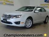 2012 White Suede Ford Fusion Hybrid #57355141