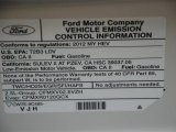 2012 Ford Fusion Hybrid Emission Control Information