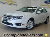 2012 White Suede Ford Fusion Hybrid #57355140