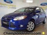 2012 Sonic Blue Metallic Ford Focus SE 5-Door #57355083