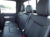 2011 Ford F250 Super Duty Lariat Crew Cab Black Two Tone Leather Interior