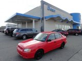 2002 Retro Red Hyundai Accent GL Sedan #57355520