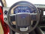 2011 Ford F250 Super Duty Lariat Crew Cab Steering Wheel