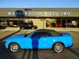 2010 Grabber Blue Ford Mustang V6 Premium Convertible #57355364