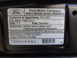 2012 Ford Edge Limited EcoBoost Info Tag