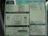 2012 Ford Edge SE EcoBoost Window Sticker