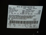 2012 Edge Color Code for Black - Color Code: UA