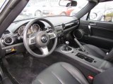 2008 Mazda MX-5 Miata Grand Touring Hardtop Roadster Black Interior