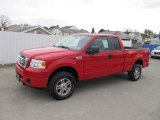 2008 Bright Red Ford F150 STX SuperCab 4x4 #57447471