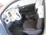2012 Fiat 500 Pop Tessuto Marrone/Avorio (Brown/Ivory) Interior
