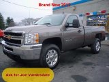 2012 Mocha Steel Metallic Chevrolet Silverado 3500HD LT Regular Cab 4x4 #57447008