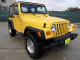 2000 Solar Yellow Jeep Wrangler Sport 4x4 #57447165