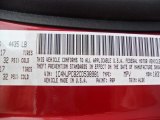 2012 Patriot Color Code for Deep Cherry Red Crystal Pearl - Color Code: PRP
