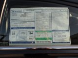 2012 Hyundai Sonata SE 2.0T Window Sticker