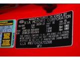2010 Kia Soul Sport Info Tag