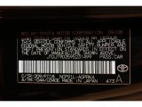 2009 Yaris Color Code for Black Sand Pearl - Color Code: 209