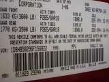 2006 Durango Color Code for Inferno Red Crystal Pearl - Color Code: PRH