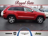 2011 Inferno Red Crystal Pearl Jeep Grand Cherokee Limited 4x4 #57486367