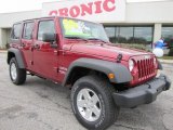 2012 Deep Cherry Red Crystal Pearl Jeep Wrangler Unlimited Sport S 4x4 #57486620