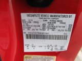 2011 F550 Super Duty Color Code for Vermillion Red - Color Code: F1