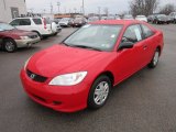 2005 Honda Civic Value Package Coupe Front 3/4 View