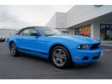 2010 Grabber Blue Ford Mustang V6 Premium Convertible #57486527