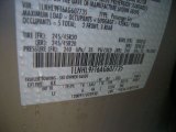 2010 MKS Color Code for Ingot Silver Metallic - Color Code: UX