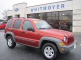 2005 Inferno Red Crystal Pearl Jeep Liberty Sport 4x4 #57486789