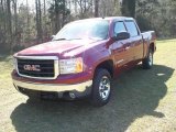 2007 Sport Dark Red Metallic GMC Sierra 1500 SLE Crew Cab #5736718