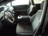 2012 Toyota Prius v Three Hybrid Dark Gray Interior