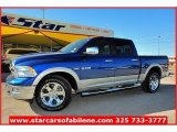 2010 Deep Water Blue Pearl Dodge Ram 1500 Laramie Crew Cab 4x4 #57539980