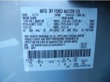 2012 Edge Color Code for Ingot Silver Metallic - Color Code: UX