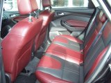 2012 Ford Focus Titanium Sedan Tuscany Red Leather Interior