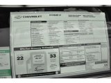 2012 Chevrolet Malibu LT Window Sticker