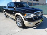 2011 Brilliant Black Crystal Pearl Dodge Ram 1500 Laramie Longhorn Crew Cab 4x4 #57610340