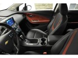 2012 Chevrolet Volt Hatchback Jet Black/Spice Red/Dark Accents Interior