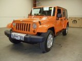2012 Crush Orange Jeep Wrangler Unlimited Sahara 4x4 #57610813