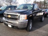 2012 Black Chevrolet Silverado 3500HD WT Regular Cab 4x4 #57695444