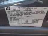 2007 Cadillac SRX 4 V8 AWD Info Tag