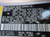 2009 Highlander Color Code for Classic Silver Metallic - Color Code: 1F7