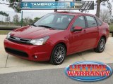 2011 Sangria Red Metallic Ford Focus SES Sedan #57696244