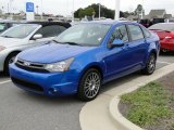 2011 Blue Flame Metallic Ford Focus SES Sedan #57696243