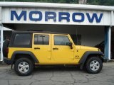 2008 Detonator Yellow Jeep Wrangler Unlimited X 4x4 #57695720